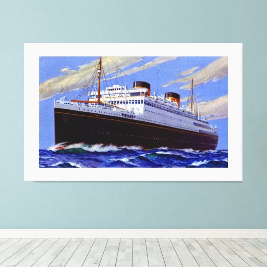 RMS Britannic ~ XL Canvas Afdruk (Insitu (Houten vloer))