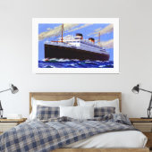 RMS Britannic ~ XL Canvas Afdruk (Insitu (Slaapkamer))