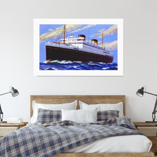 RMS Britannic ~ XL Canvas Afdruk (Insitu (Slaapkamer))