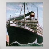 RMS Carpathia komt bij de redding van RMS Titanic Poster (Voorkant)