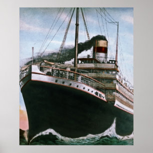 RMS Carpathia komt bij de redding van RMS Titanic Poster