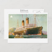 RMS Laurentic Briefkaart (Voorkant / Achterkant)