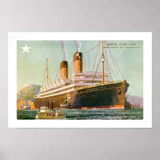 RMS Laurentic Poster (Voorkant)