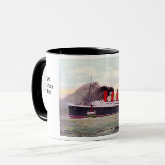 RMS Lusitania 1907 Mok (Voorkant links)