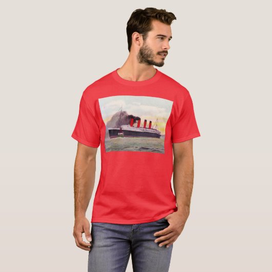 RMS Lusitania 1907 T-shirt (Voorkant volledig)