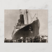 RMS Lusitania arriveert New York City 1907 Briefkaart (Voorkant)