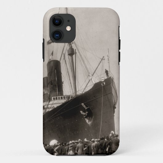 RMS Lusitania arriveert New York City 1907 Case-Mate iPhone Case (Achterkant)