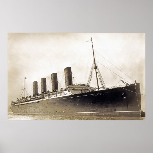 RMS Lusitania Poster (Voorkant)