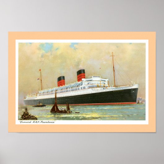 RMS Mauretainia Poster (Voorkant)