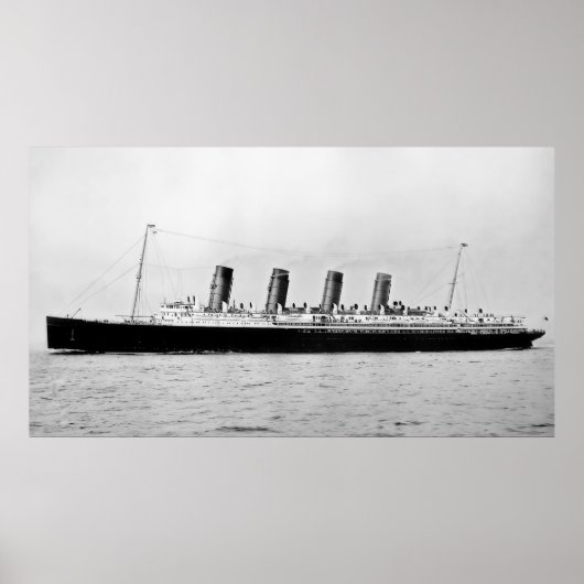 RMS Mauretania Poster (Voorkant)