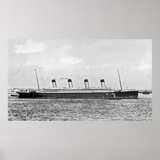 RMS Olympic: Broadside Uitzicht Poster (Voorkant)