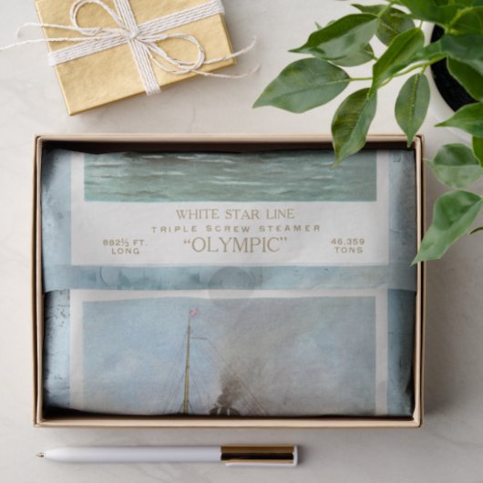 RMS Olympic Ocean Liner Tissuepapier (Geschenk)