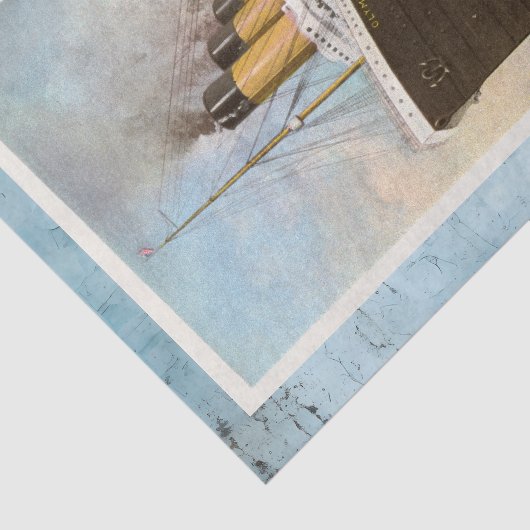RMS Olympic Ocean Liner Tissuepapier (Detail)