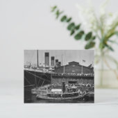 RMS Olympisch in Pier 59  Glass Slide 1911 Briefkaart (Staand voorkant)