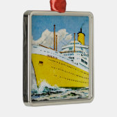 RMS Orsova in Zee Metalen Ornament (Rechts)