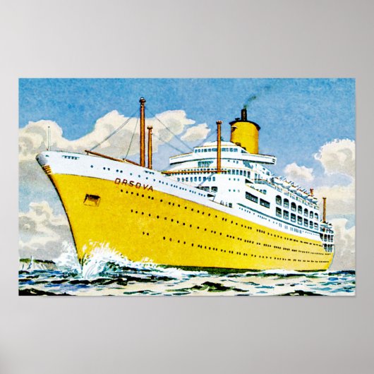 RMS Orsova in Zee Poster (Voorkant)