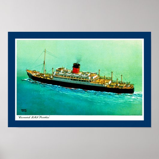 RMS Parthia Poster (Voorkant)