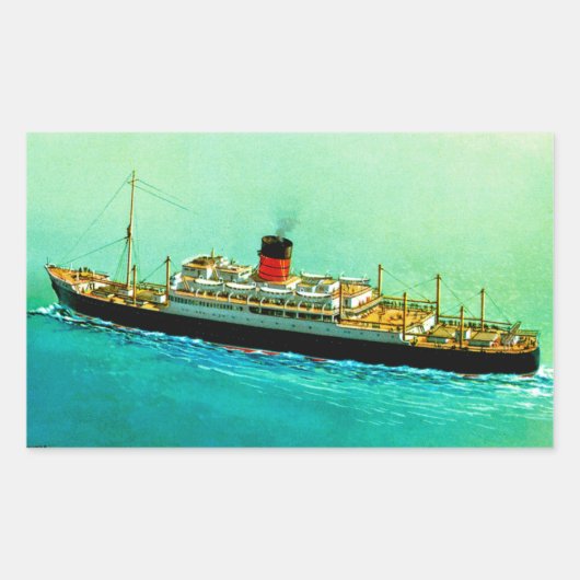 RMS Parthia Rechthoekige Sticker (Voorkant)