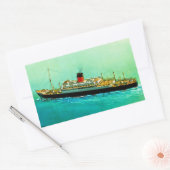 RMS Parthia Rechthoekige Sticker (Envelop)