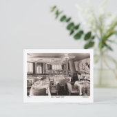 RMS Passenger Ship, Queen Mary, Grill  Briefkaart (Staand voorkant)