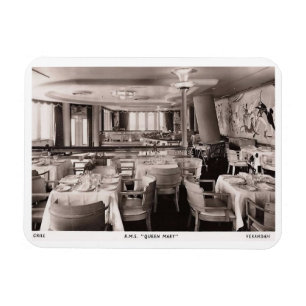 RMS Passenger Ship, Queen Mary, Grill Magneet