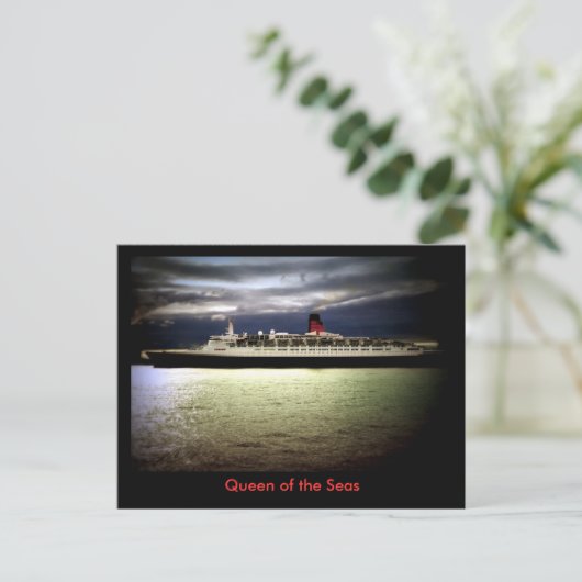 RMS Queen Elizabeth 2 Briefkaart (Staand voorkant)