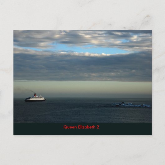 RMS Queen Elizabeth 2 Briefkaart (Voorkant)