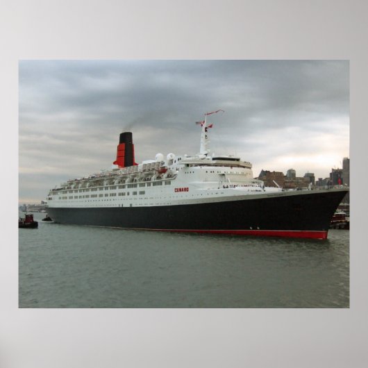 RMS Queen Elizabeth 2 Poster (Voorkant)