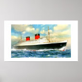 RMS Queen Elizabeth Poster (Voorkant)