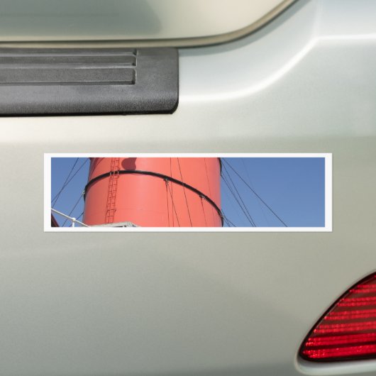RMS Queen Mary Bovenkant Bumpersticker (Op auto)
