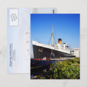 RMS Queen Mary Briefkaart (Voorkant / Achterkant)