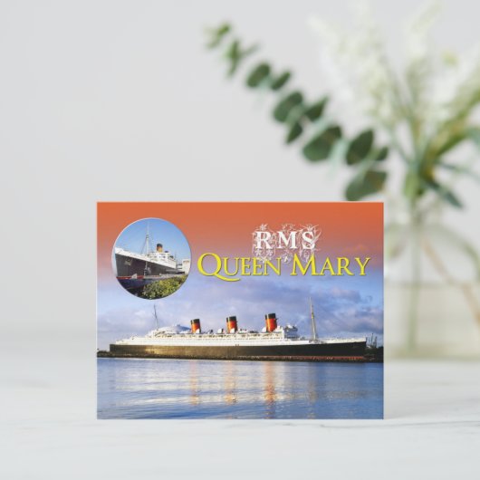 RMS Queen Mary Briefkaart (Staand voorkant)