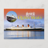 RMS Queen Mary Briefkaart (Voorkant)