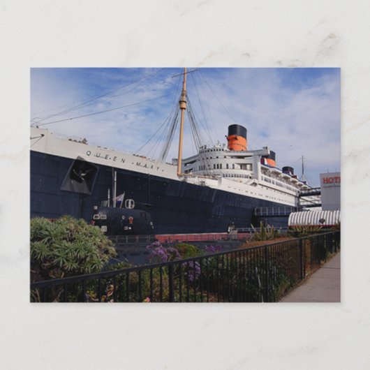 RMS Queen Mary Collectie Briefkaart (Voorkant)