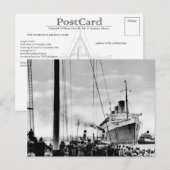 RMS Queen Mary Collectie Briefkaart (Voorkant / Achterkant)