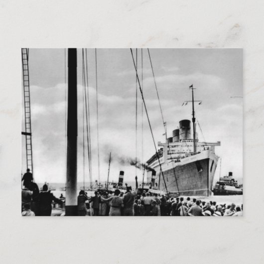 RMS Queen Mary Collectie Briefkaart (Voorkant)