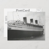 RMS Queen Mary Collectie Briefkaart (Voorkant / Achterkant)