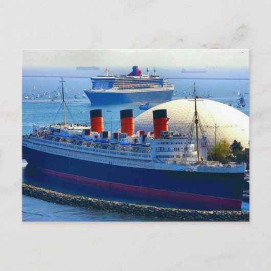 RMS Queen Mary Collectie Briefkaart (Voorkant)