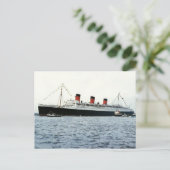 RMS Queen Mary Collectie Briefkaart (Staand voorkant)