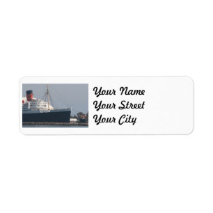 RMS Queen Mary Hotel en Museum in Long Beach Etiket