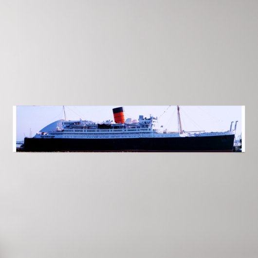 RMS Queen Mary Poster (Voorkant)