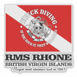 RMS Rhone (beste wrakken) Sticker