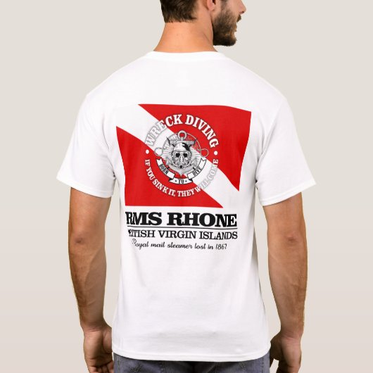 RMS Rhone (beste wrakken) T-shirt (Achterkant)