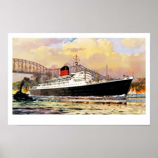 RMS Saxonia Poster (Voorkant)