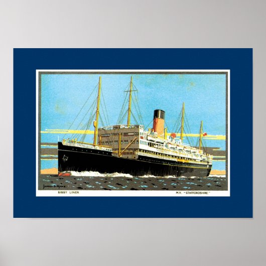 RMS Staffordshire Poster (Voorkant)