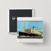 RMS Staffordshire Vierkante Button 5,1 Cm (Voorkant /achterkant)