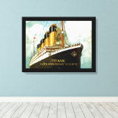 RMS Titanic 100th Jubileum Canvas Afdruk (Insitu (Houten vloer))