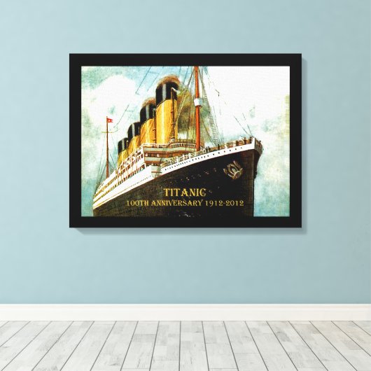 RMS Titanic 100th Jubileum Canvas Afdruk (Insitu (Houten vloer))
