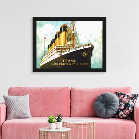 RMS Titanic 100th Jubileum Canvas Afdruk (Insitu (Woonkamer))