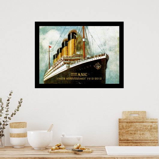 RMS Titanic 100th Jubileum Poster (Keuken)